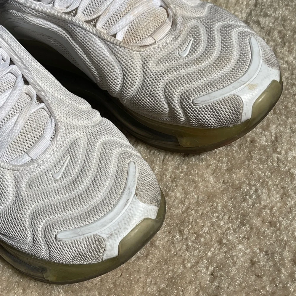Nike White Air Max with Transparent Sole